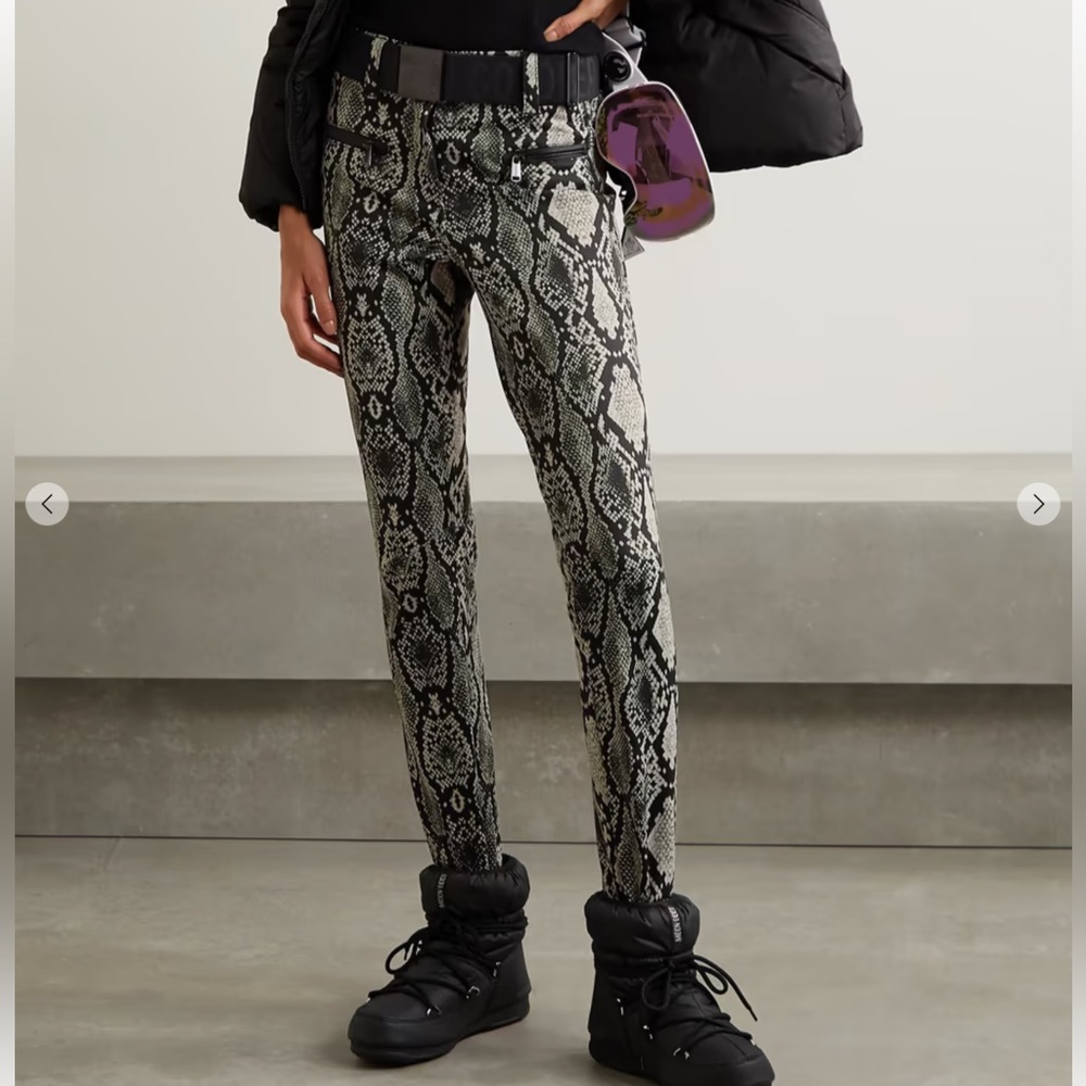 Goldbergh Skin Snake-print Slim-leg Stirrup Ski Pants